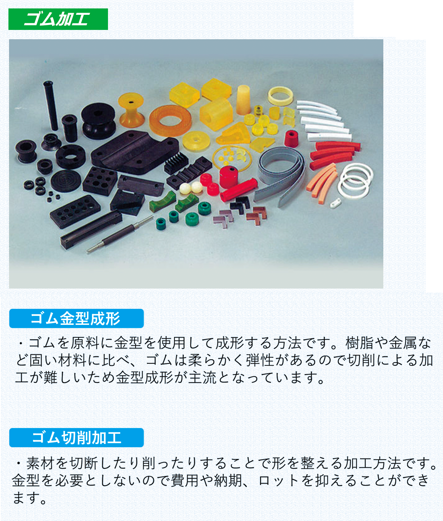 Oリング・マンホールパッキン、他